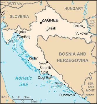 Foto: Chorvatsko-politick� mapa