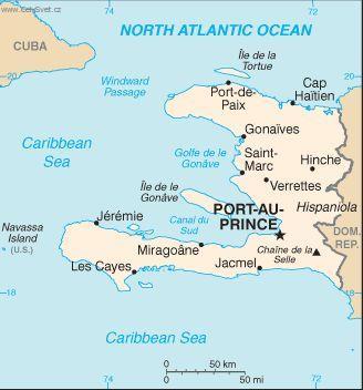 Foto: Haiti-politick� mapa