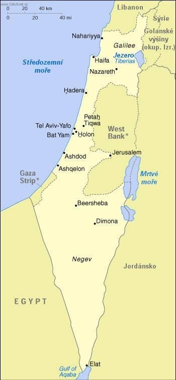 Foto: Izrael-Mapa