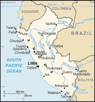 Foto: Peru-politick� mapa