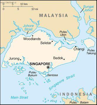 Foto: Singapur-politick� mapa