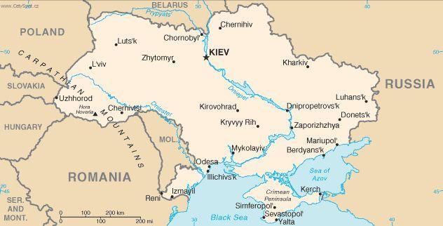 Foto: Ukrajina-politick� mapa